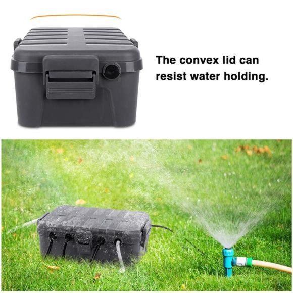 Outdoor Electrical Box,  Waterproof Extension Cord Safety Cover, Large , Gray - Picture 5 of 5